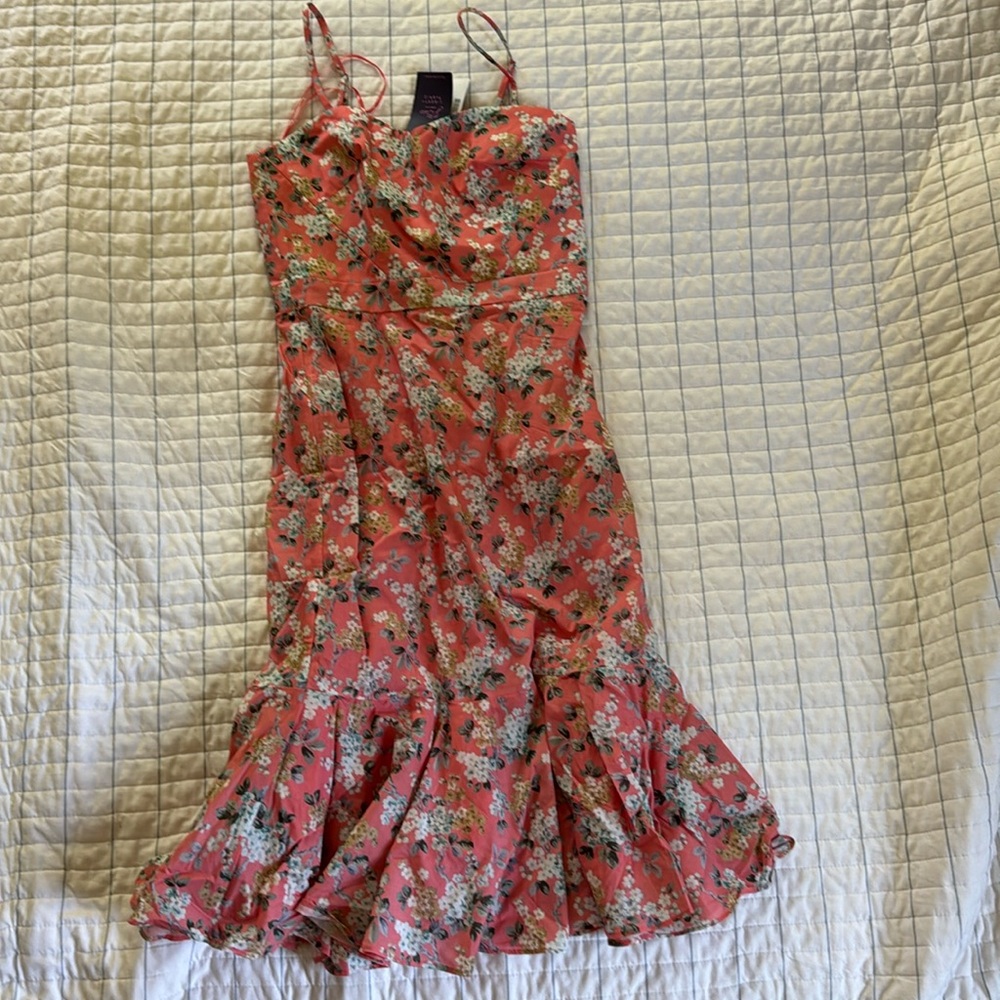 Pink floral summer dress size 2 Liberty fabric (Jcrew)